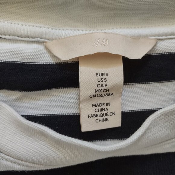 NWOT H&M striped cotton top - S - Picture 4 of 8